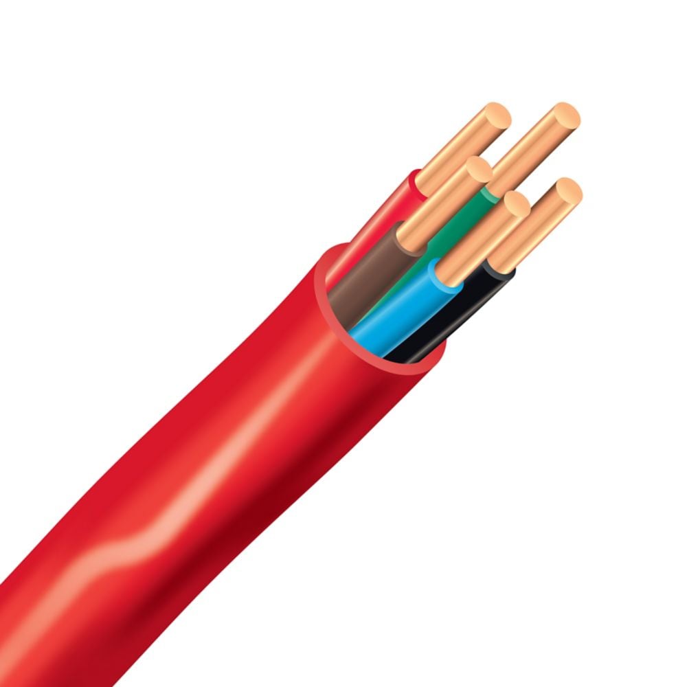 18/5 FAS/LVT 75M Electrical Wire - Red