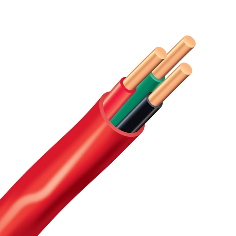 18/3 FAS/LVT 75M Electrical Wire - Red