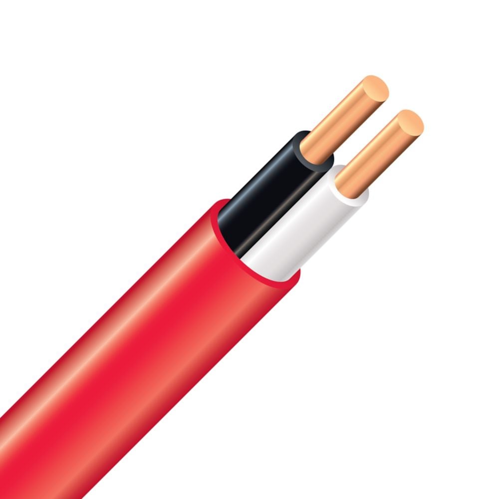 18/2 FAS/LVT 75M Electrical Wire - Red