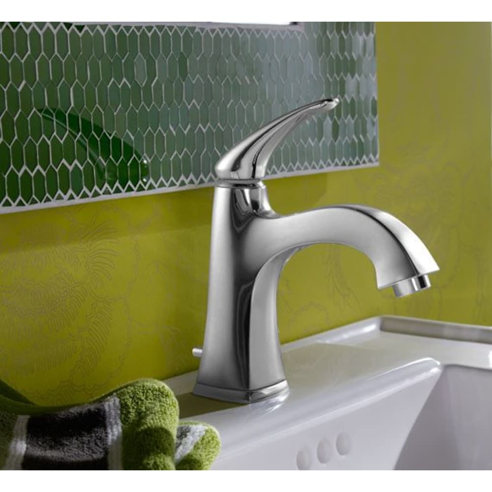 Tofino Single Hole, Single Handle Bathroom Sink Faucet in Chrome (Valve, Drain & Deck Plate Included)