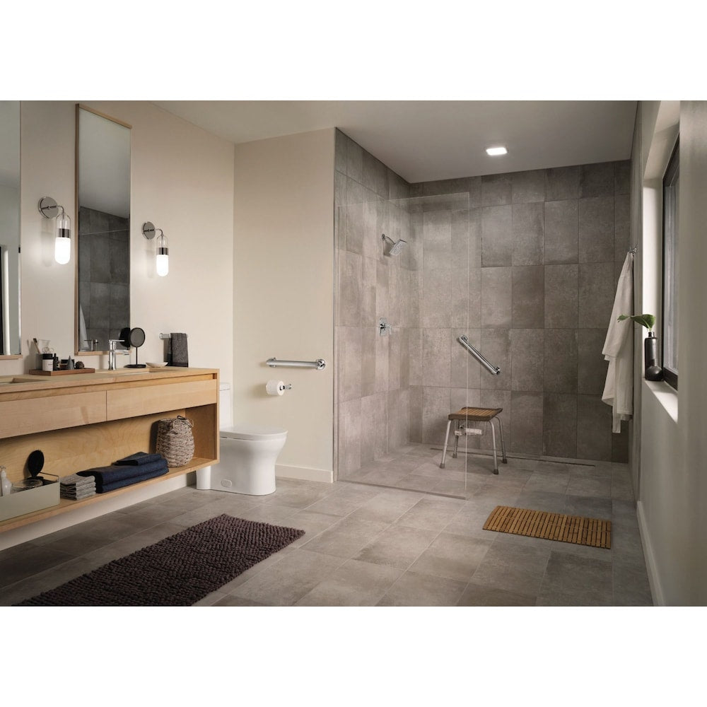 Genta Single Handle 4-inch Centerset/Single Hole Bathroom Sink Faucet/Tap with Deck Plate in Chrome (Drain and Valve Included)