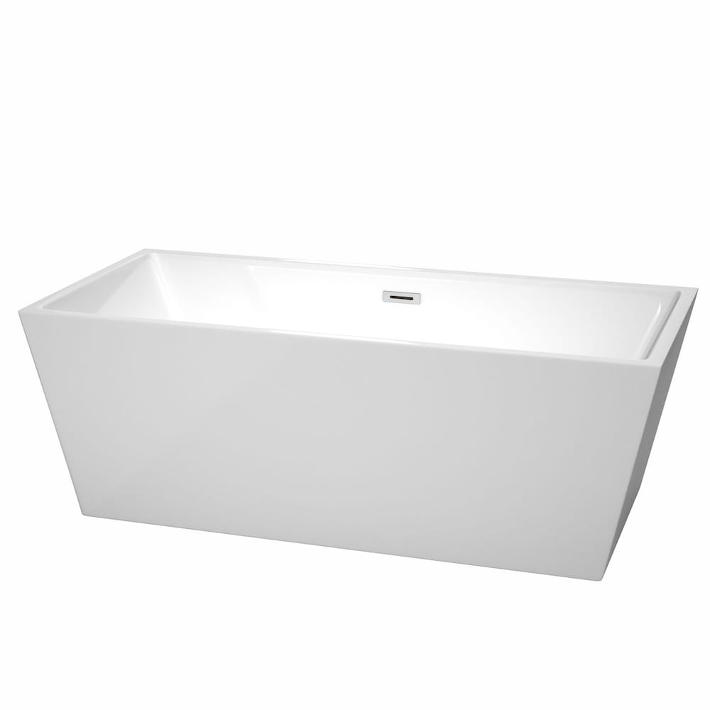 Sara 5 Feet 8-Inch Acrylic Freestanding Bathtub in White