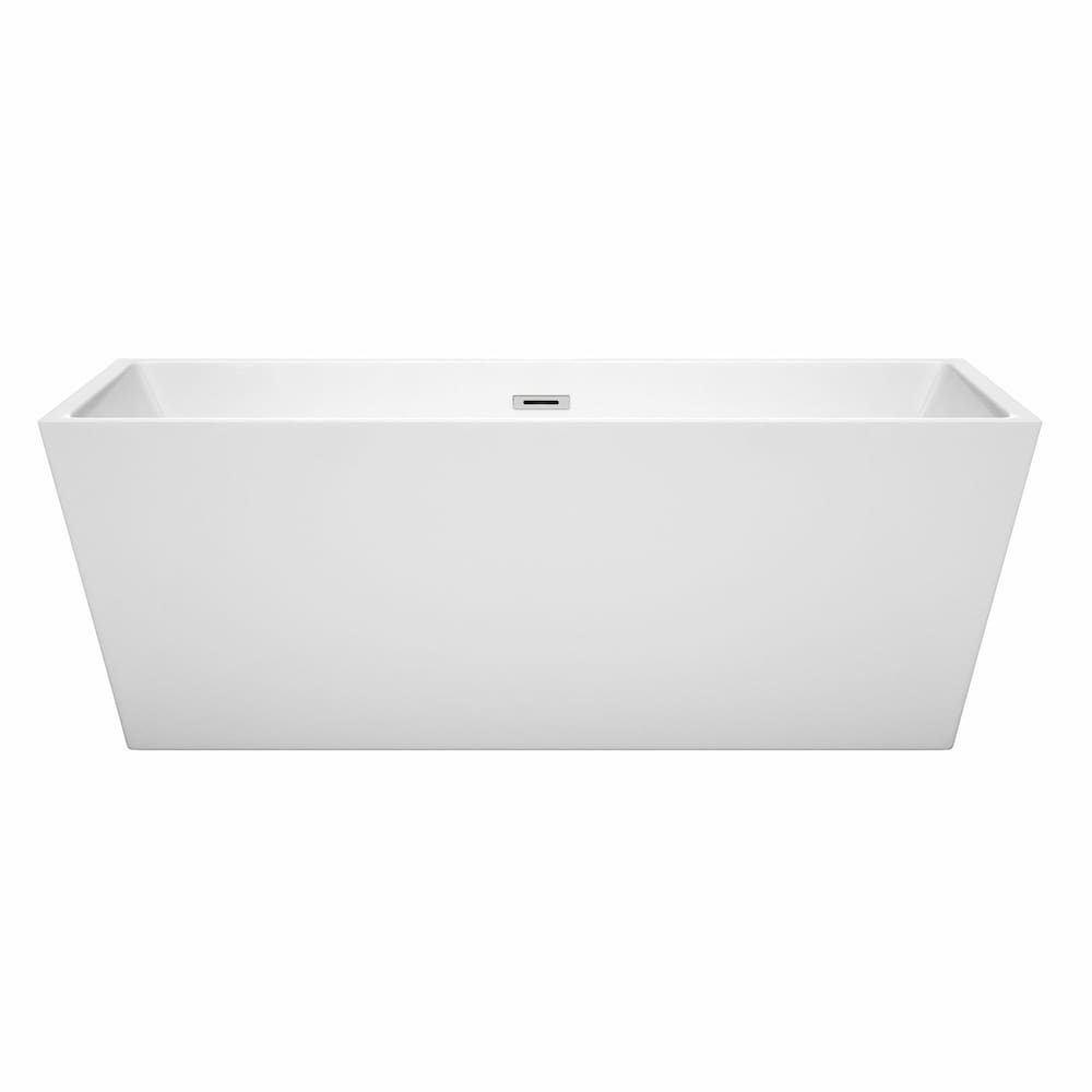Sara 5 Feet 8-Inch Acrylic Freestanding Bathtub in White