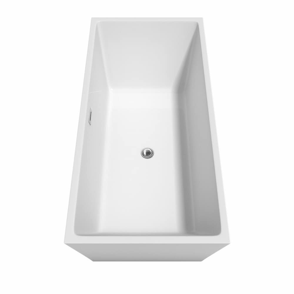 Sara 5 Feet 8-Inch Acrylic Freestanding Bathtub in White