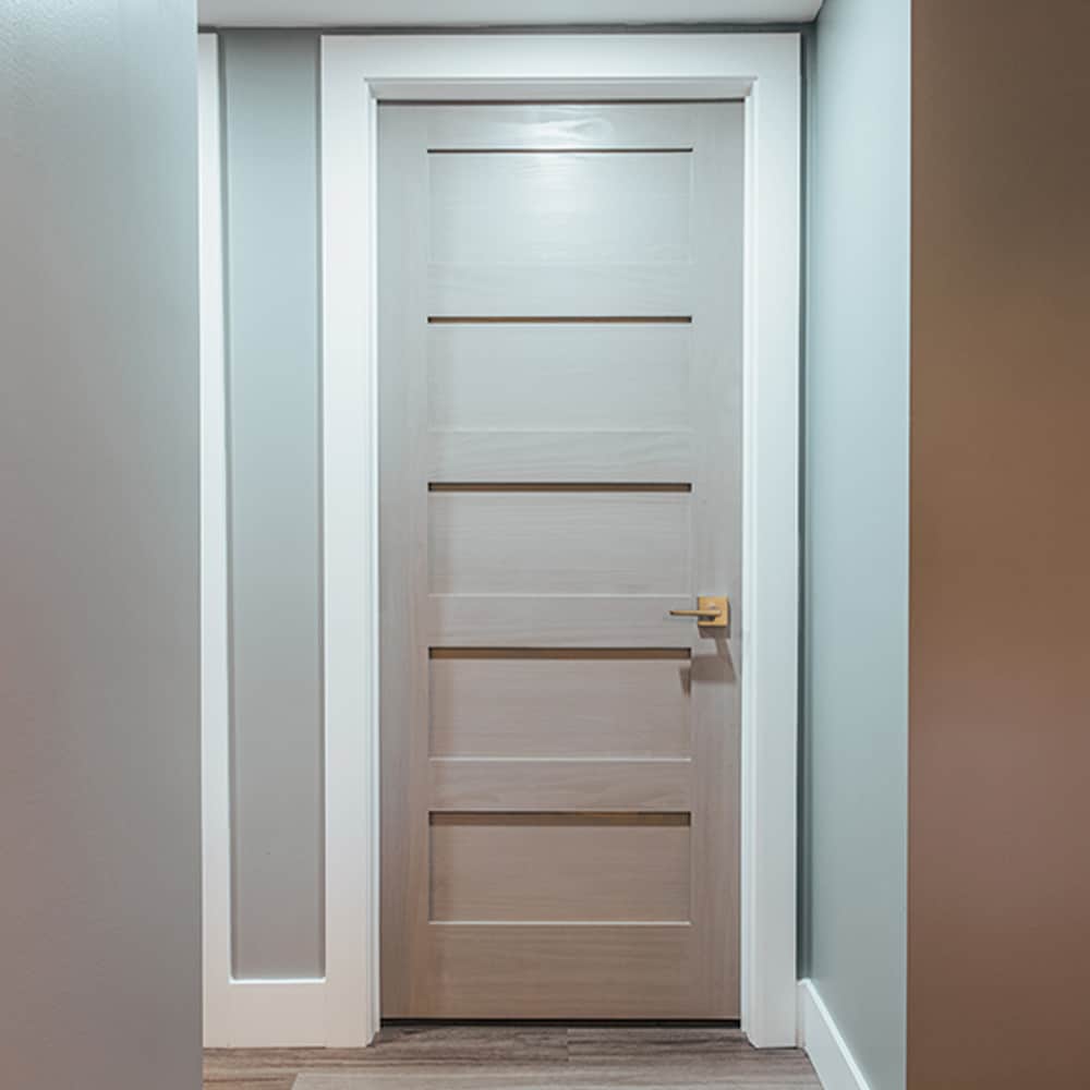 9/16-inch x 4 5/8-inch Primed Pre-machined Finger Jointed Pine Single Door Frame Set