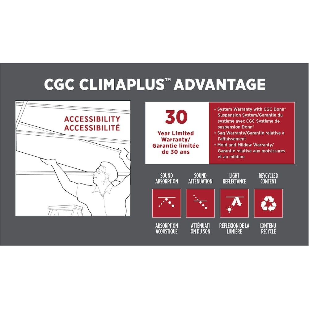 2 ft. x 2 ft. Mars Lay-in Ceiling Tile (Sold by Case - Pack of 12)