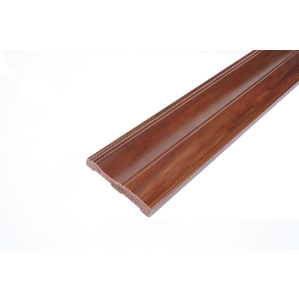 Baseboard - Prefinished Ready to Install - Fauxwood Cafe - 3-1/2 In. x 5/8 In. x 8 Ft.