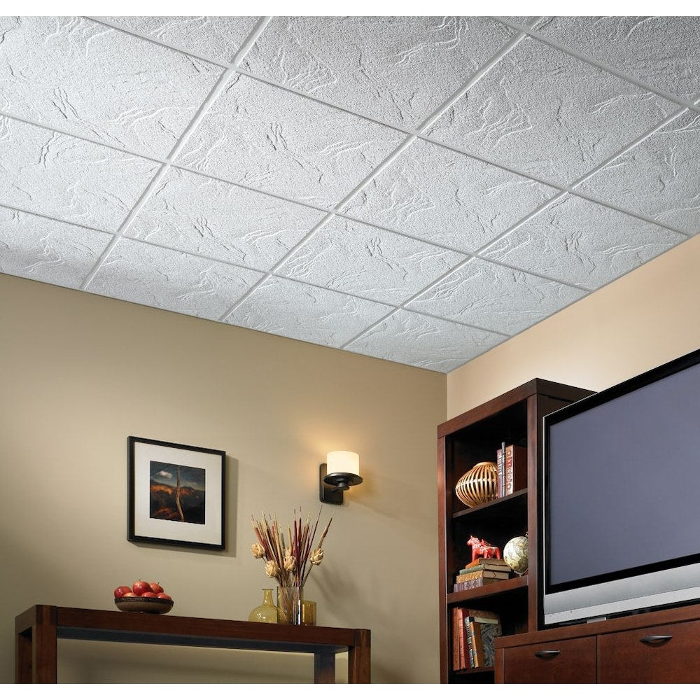 2 ft. x 2 ft. Sandrift Lay-in Ceiling Tile (Sold by Case - Pack of 8)