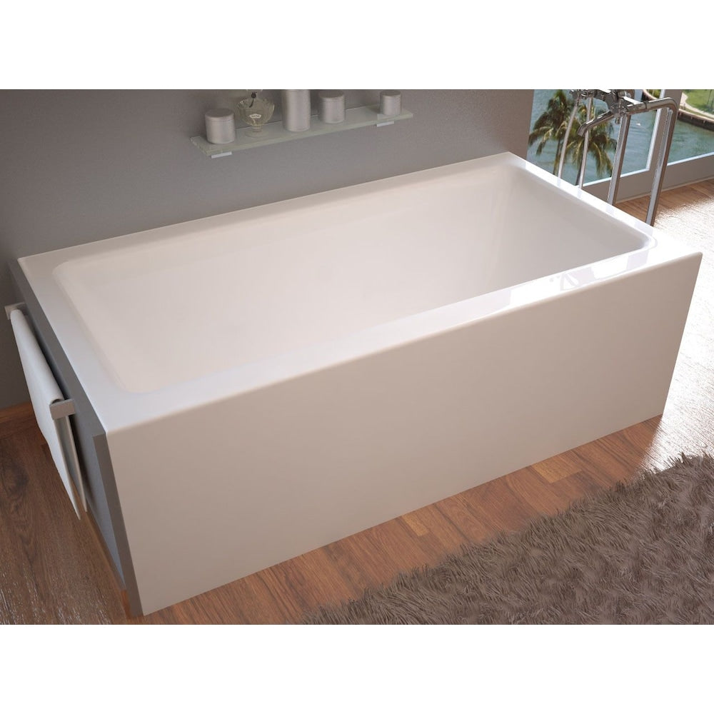 Baignoire de massage à air Amber de 5 pieds avec jupe avant et drain à droite