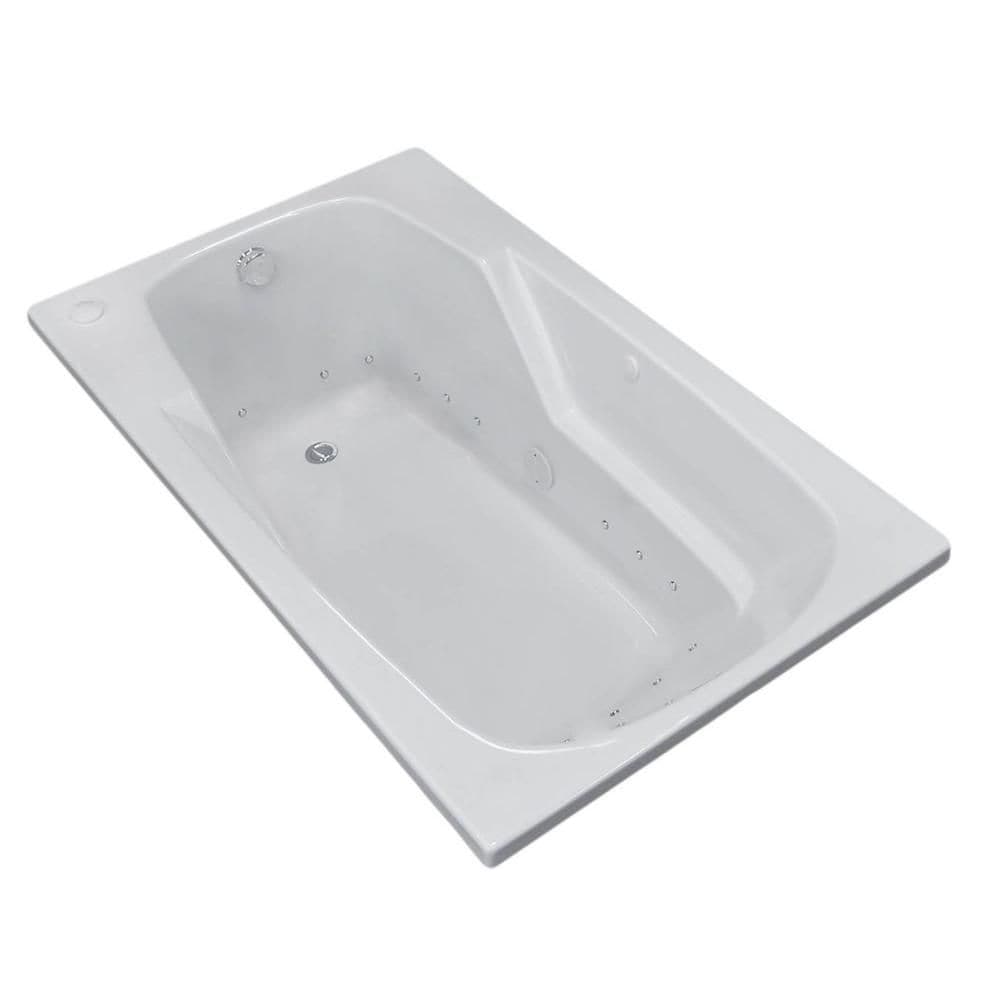 Coral 5 Ft. Right Drain Walk-In Air Bathtub in White