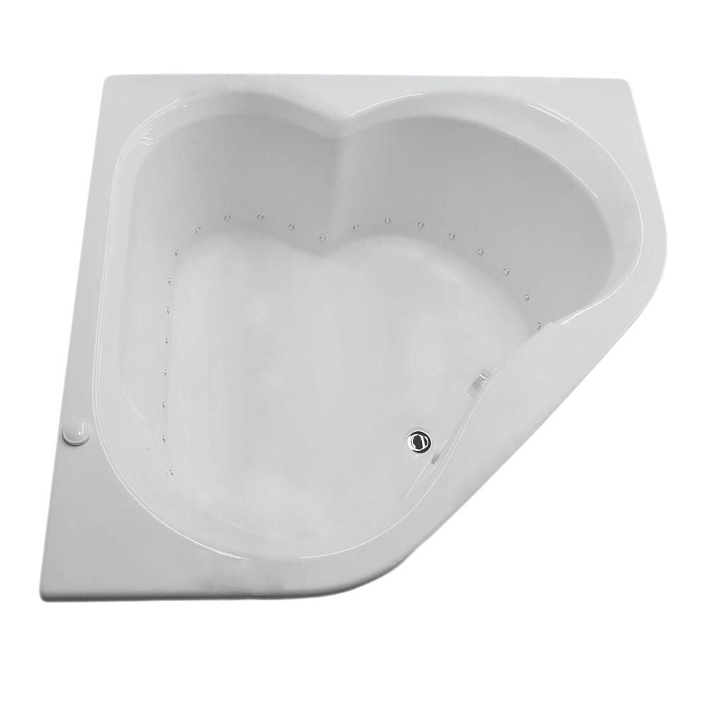 Baignoire à jets d'air d'angle Beryl de 5 pieds