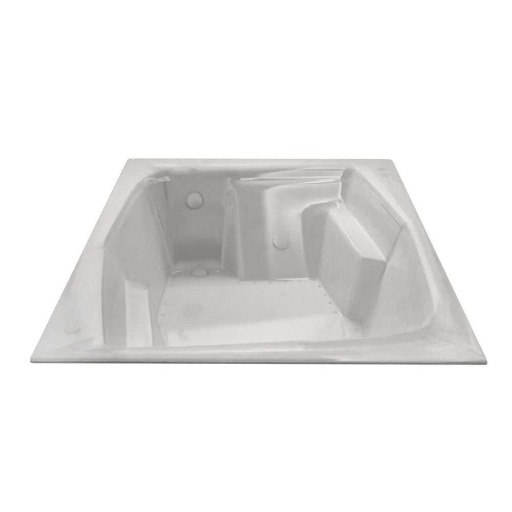 Amethyst 6 Feet Rectangular Air Jetted Bathtub