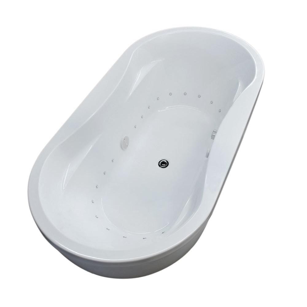 Agate 6 Feet Oval Freestanding Air Jetted Bathtub