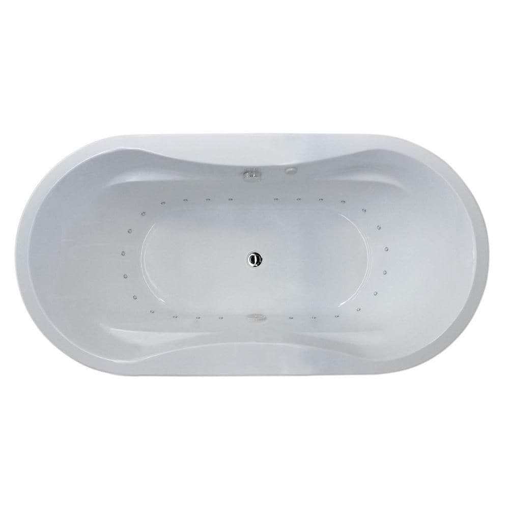 Agate 6 Feet Oval Freestanding Air Jetted Bathtub
