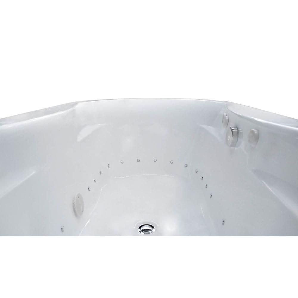 Agate 6 Feet Oval Freestanding Air Jetted Bathtub