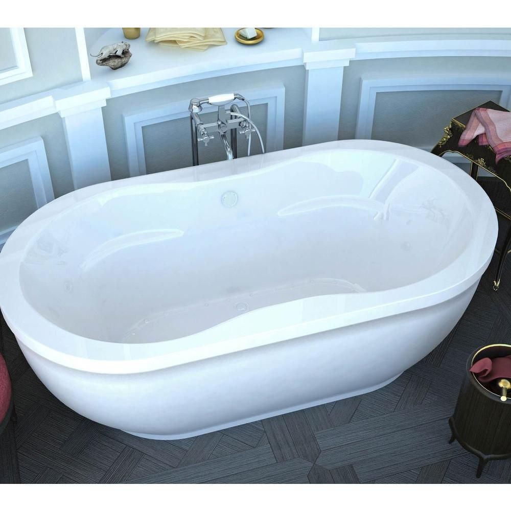 Agate 6 Feet Oval Freestanding Air Jetted Bathtub
