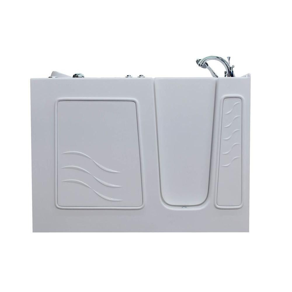 4 ft. 5-inch Right Drain Walk-In Air Bathtub in White