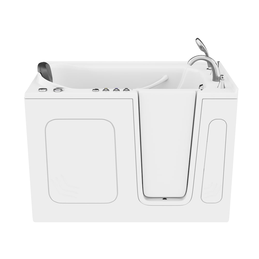 4.5 ft. Right Drain Walk-In Whirlpool and Whirlpool Air Bath Tub in White