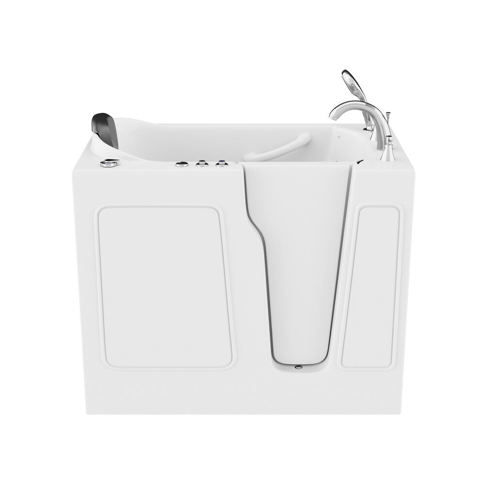 3 ft. 9-inch Right Drain Walk-In Whirlpool and Air Bathtub in White