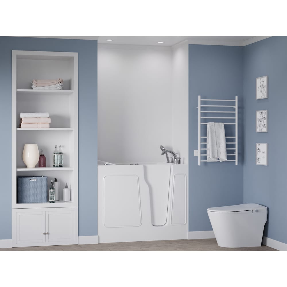 3 ft. 9-inch Right Drain Walk-In Whirlpool Bathtub in White