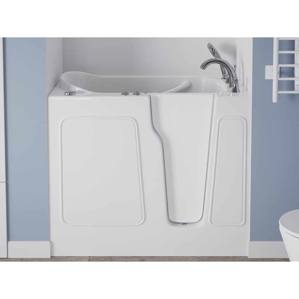 3 ft. 9-inch Right Drain Walk-In Whirlpool Bathtub in White