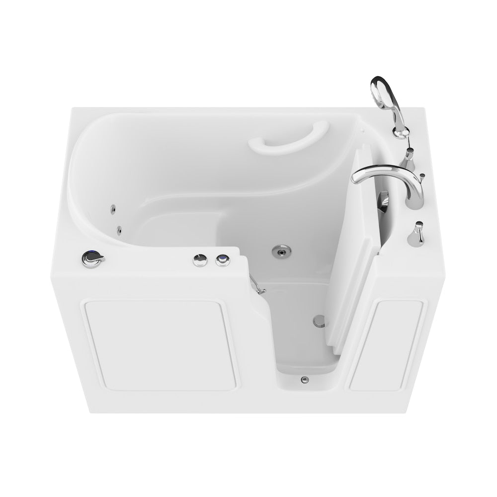 3 ft. 9-inch Right Drain Walk-In Whirlpool Bathtub in White
