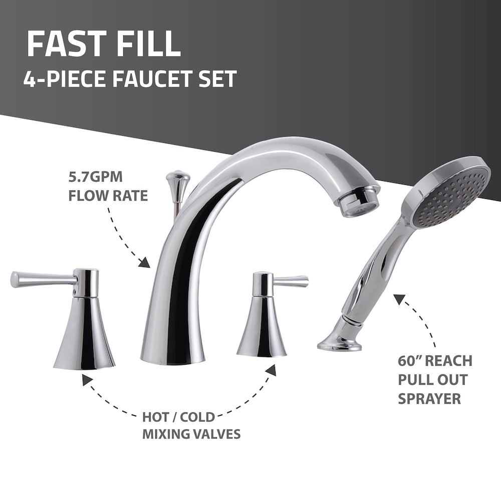 5 ft. Right Drain Walk-In Whirlpool and Air Bathtub in White