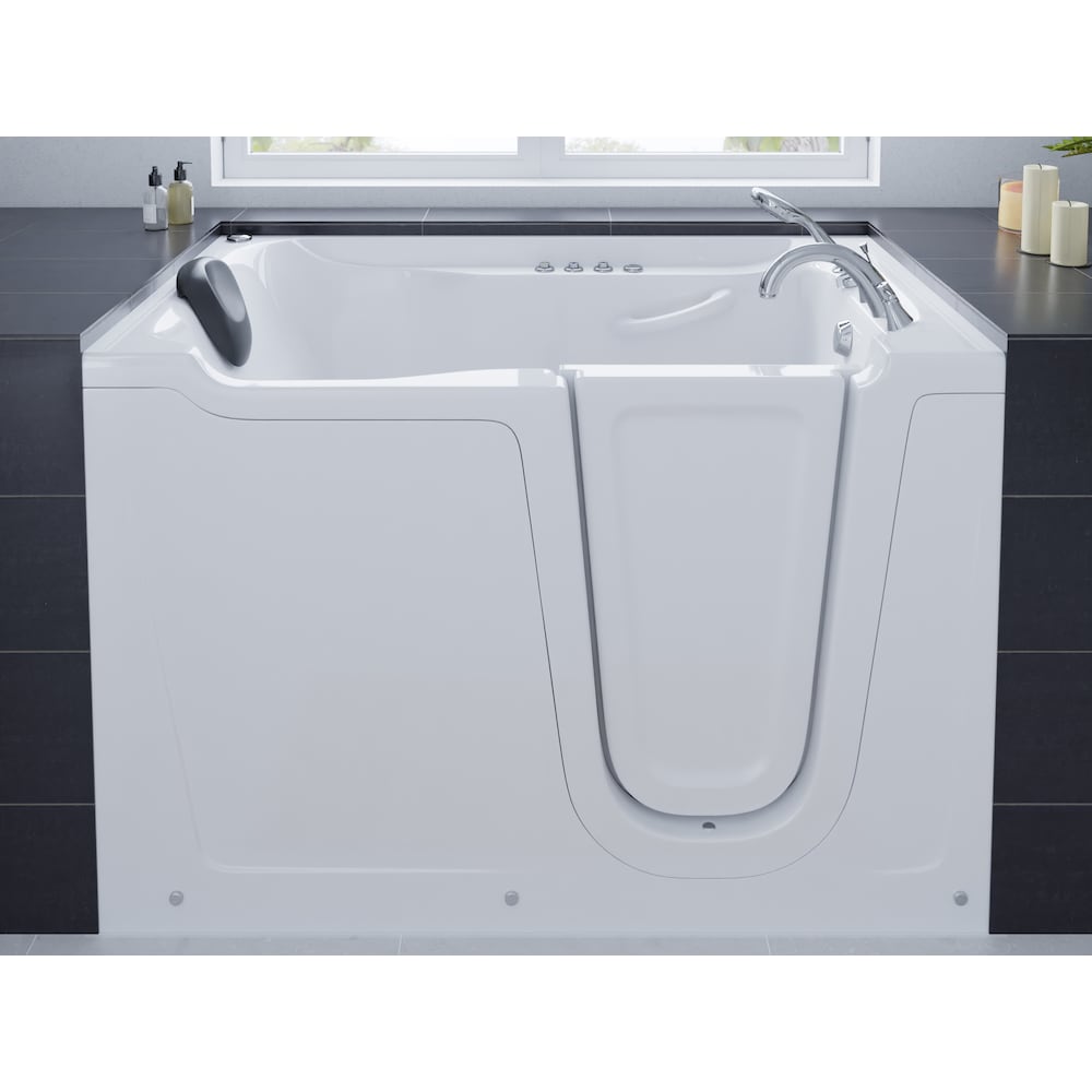 5 ft. Right Drain Walk-In Whirlpool and Air Bathtub in White