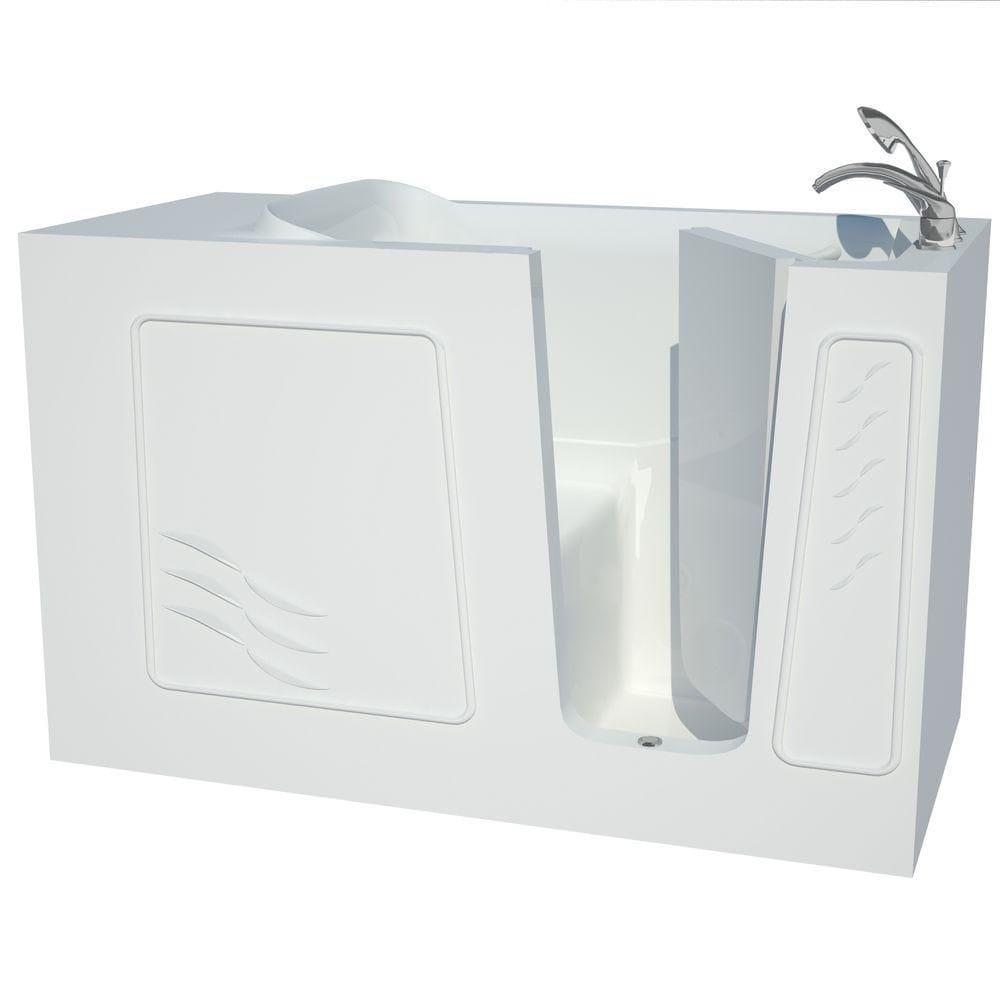 5 ft. Right Drain Walk-In Bathtub in White