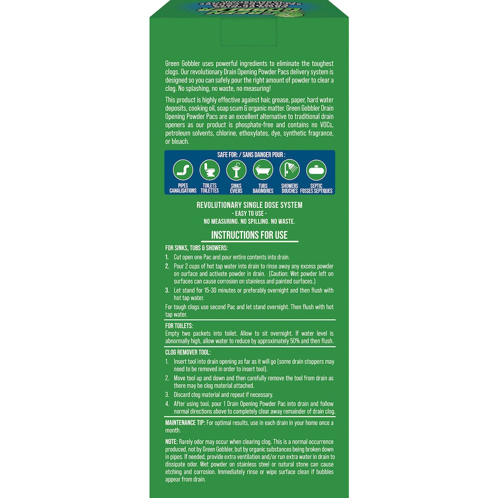 185g Drain Opening Powder Pacs (3-pk)