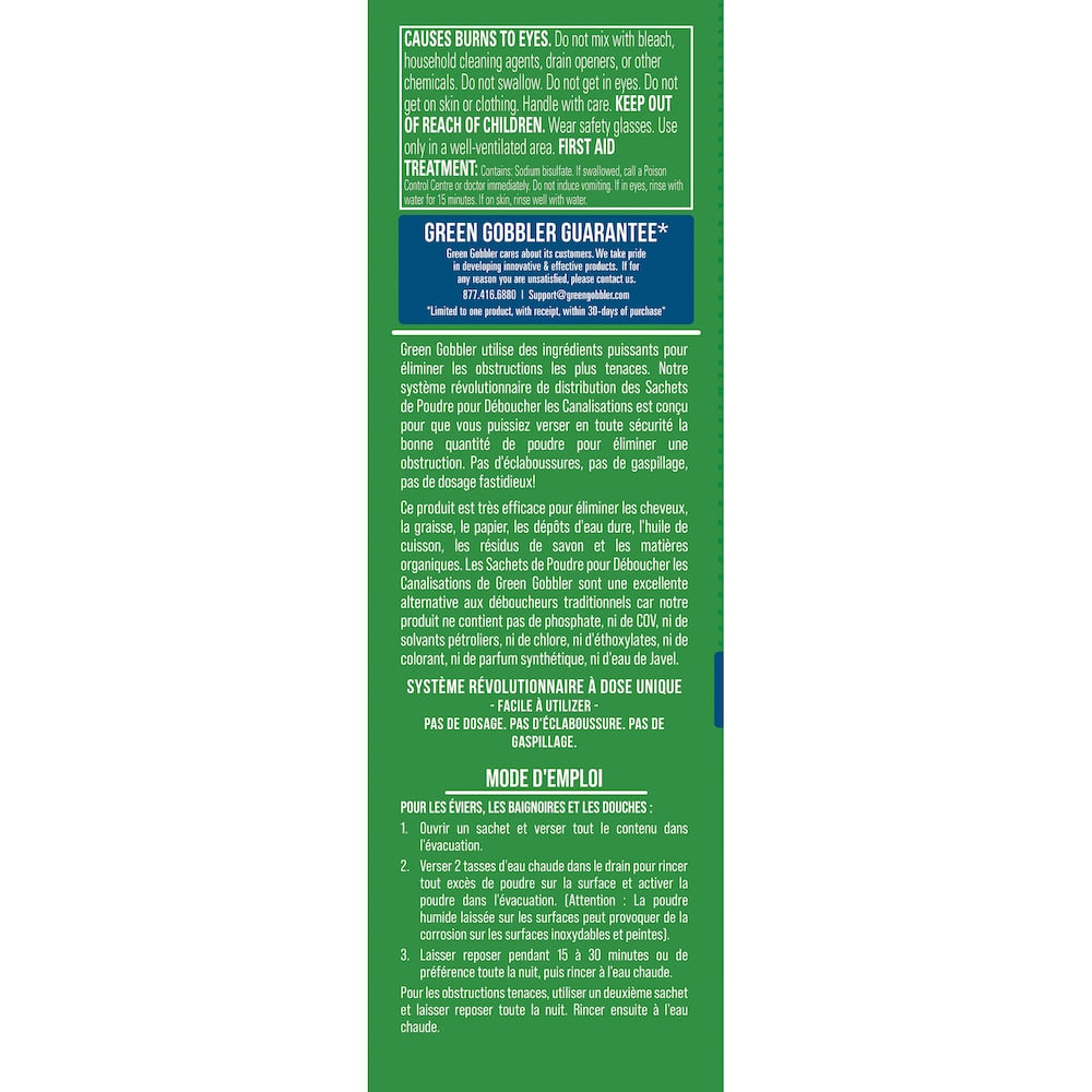 185g Drain Opening Powder Pacs (3-pk)