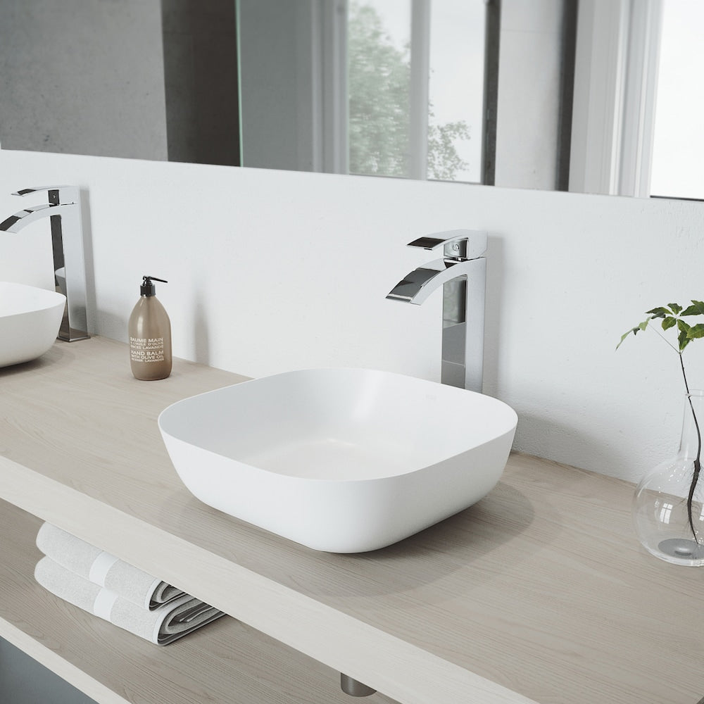 Duris Single Hole Single-Handle Vessel Bathroom Faucet in Chrome
