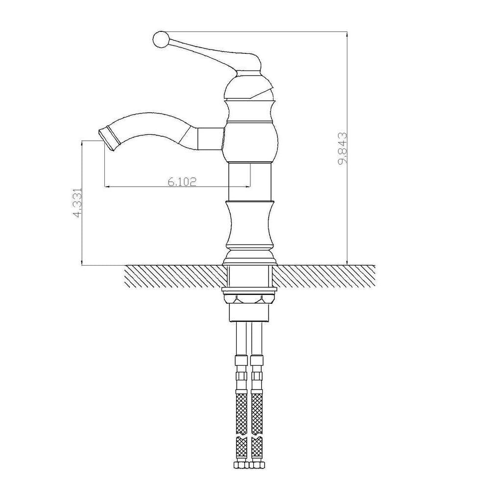 1 Hole CUPC Approved Lead Free Brass Faucet In Chrome Color AI-1790
