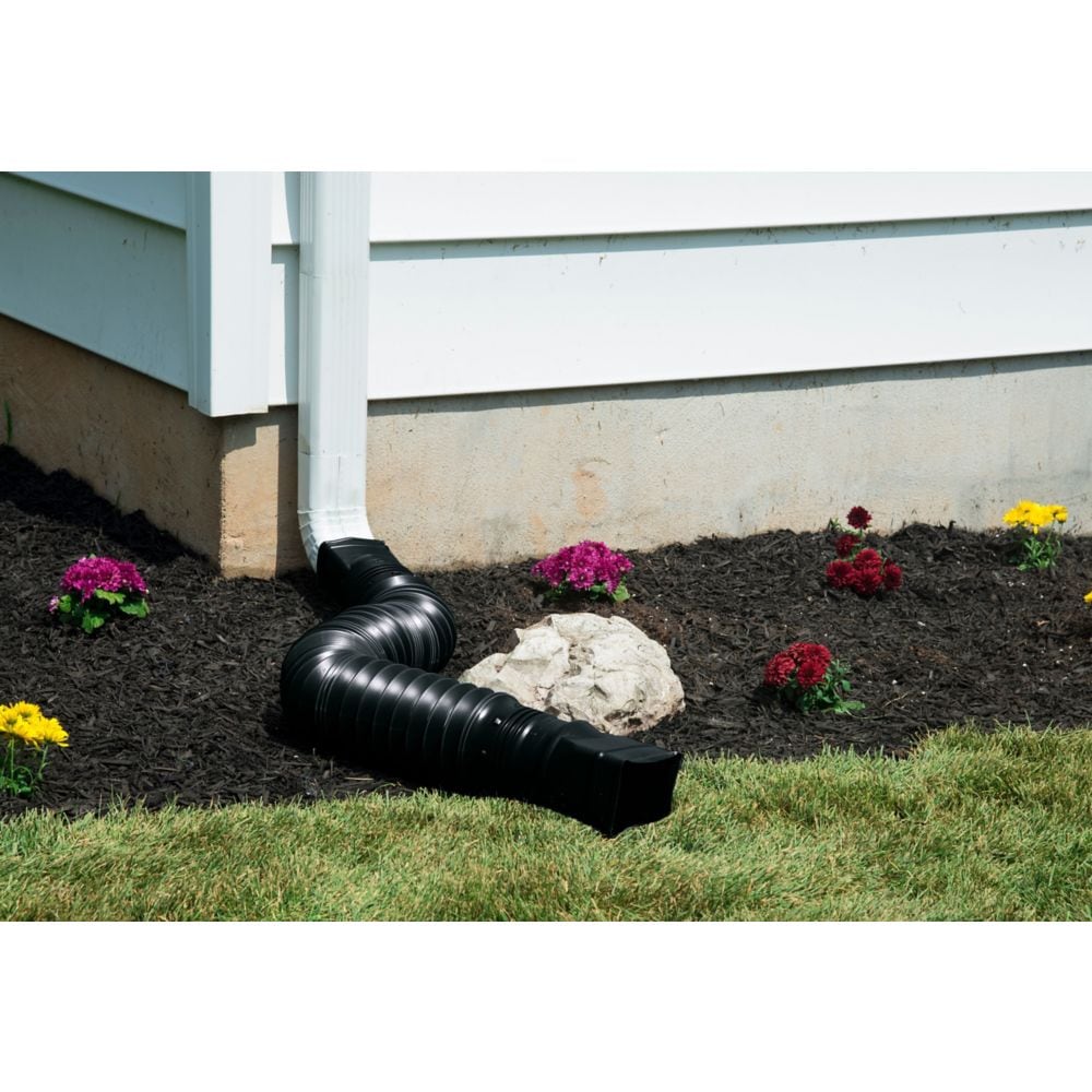 Flex-A-Spout Downspout Extension in Black