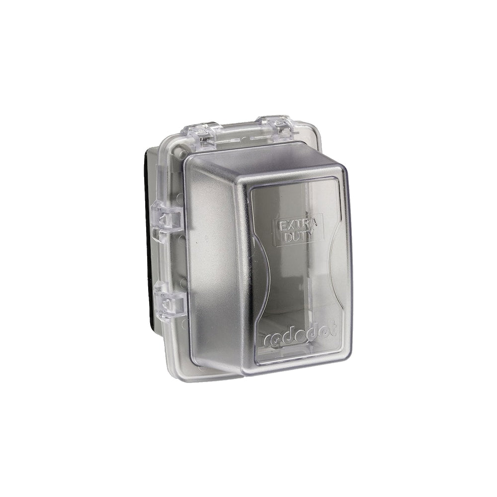 2-7/8 in. D. Nonmetallic while-in-use single gang clear large cover