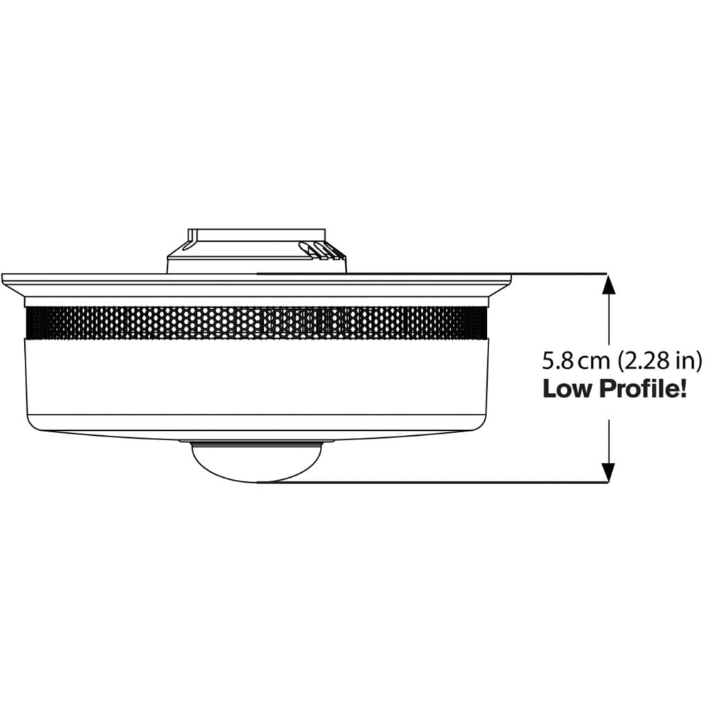 Hardwire Interconnected Smoke Alarm with LED Strobe Light and Voice Alert