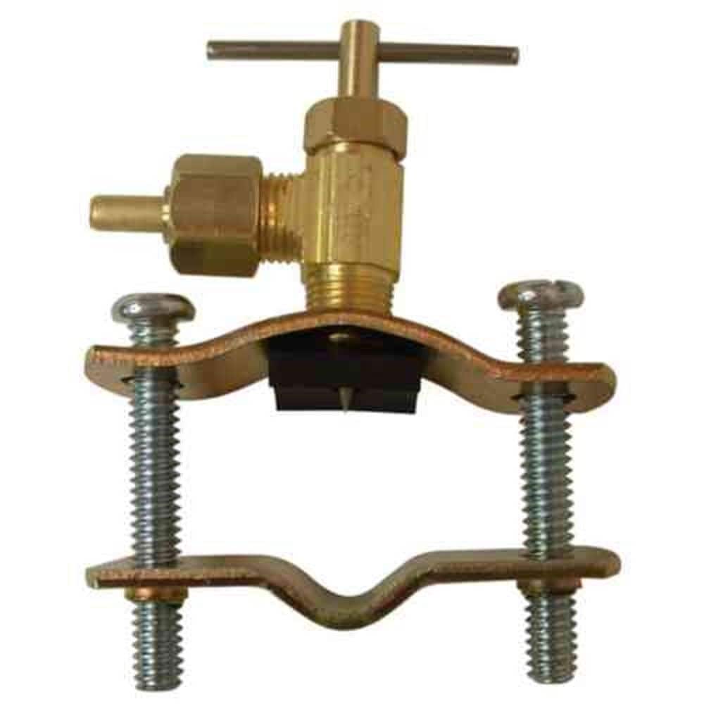 1/4 inch x 1/4 inch Lead-Free Brass Compression x Compression Self-Tapping Saddle Valve