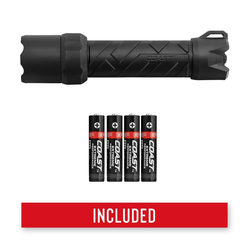 Polysteel 600 Heavy Duty 710 Lumen Waterproof LED Flashlight with Twist Focus
