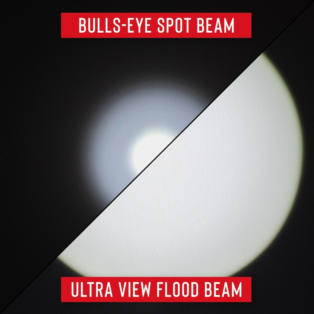Polysteel 200 320 Lumen Pure Beam Focusing Waterproof LED Flashlight with Twist Focus and Stainless Steel Core