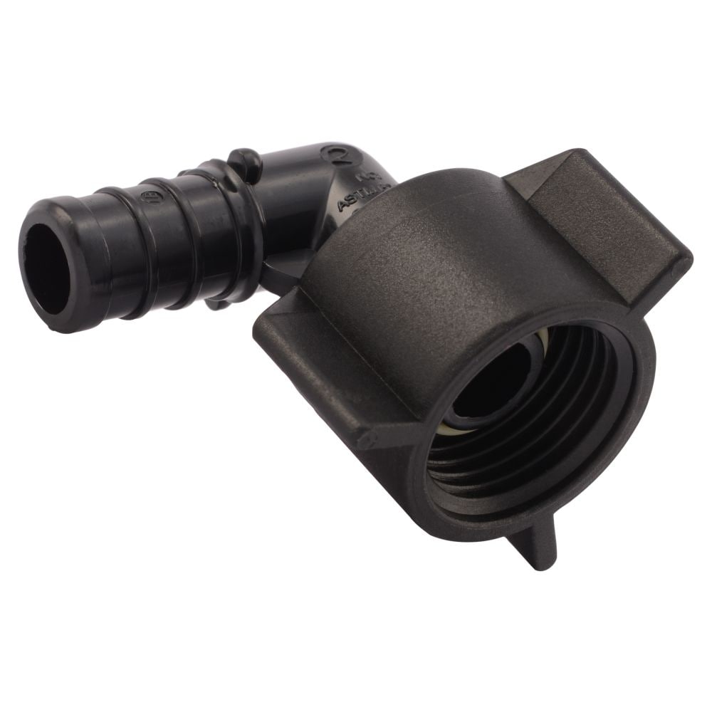 Raccord adaptateur femelle pivotant en plastique PEX de 1/2 po (FNPT) pour tuyau PEX - Paquet de 5