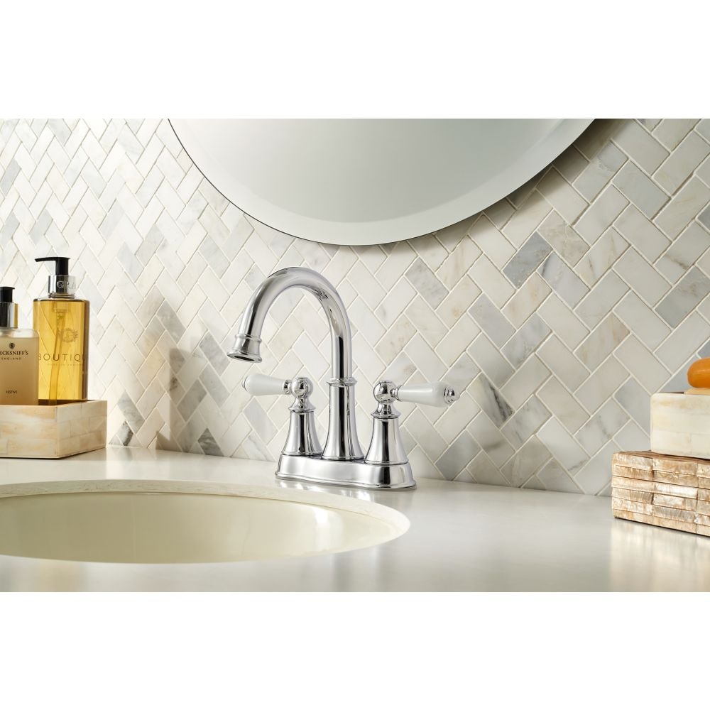 Courant 2-Handle 4-inch Centerset Chrome Bathroom Sink Faucet/Tap