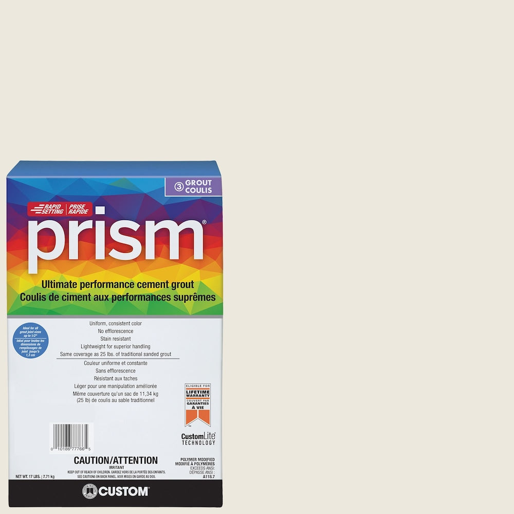 Prism 17 lb. 381 Bright White Stain-Resistant Grout for Tile and Stone