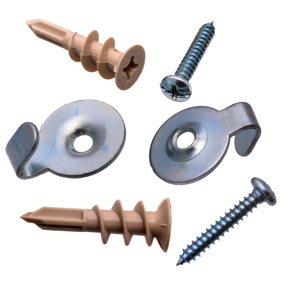 Ancrages à bascule pour cloison sèche avec crochets, 50 lb maximum, 2 pièces