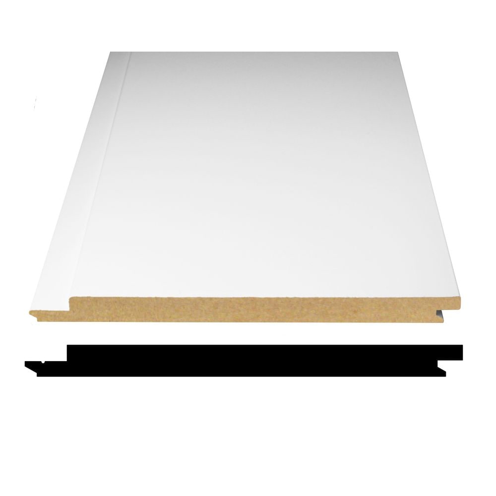 Panneaux à feuillures en panneaux de fibres apprêtés de 1/2 po x 7 5/16 po x 96 po