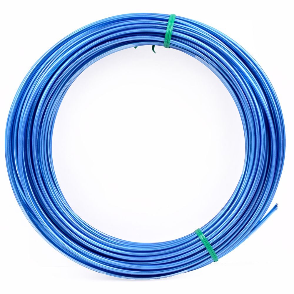 Fil multi-usages recouvert de plastique bleu de 50 pieds - 1 pièce
