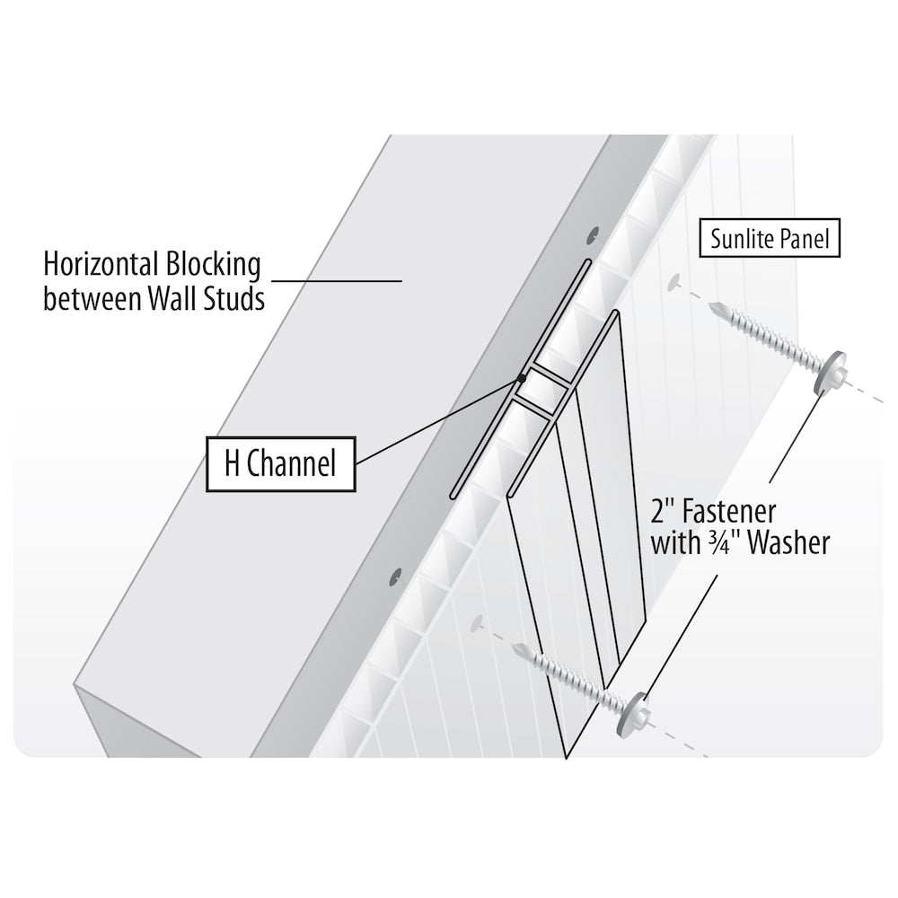 H Trim Snap Cap 8mm 8 ft.