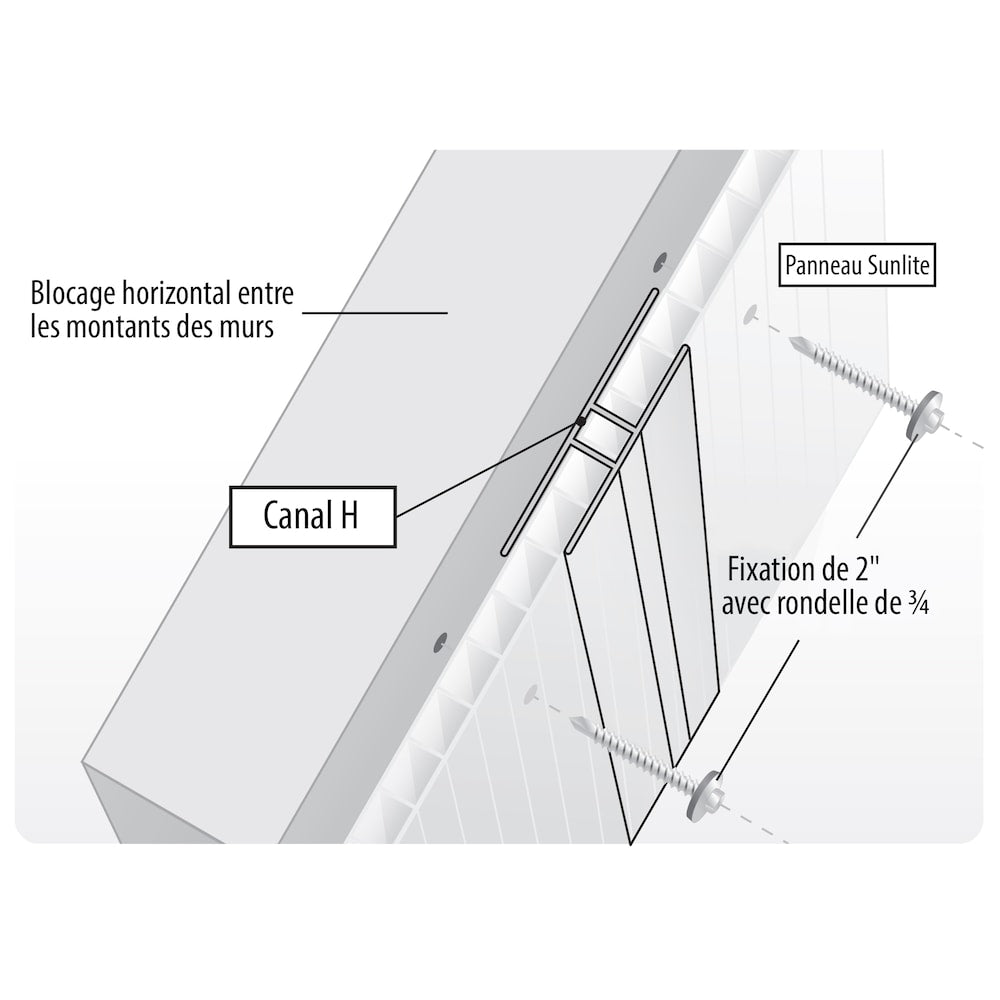 H Trim Snap Cap 8mm 8 ft.