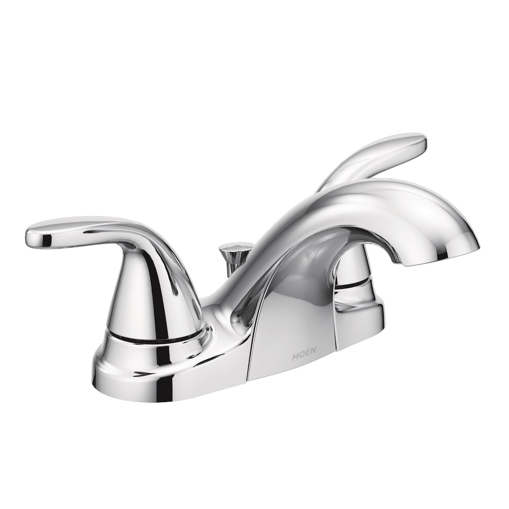 Adler 2 Handle 4-inch Centerset Bathroom Sink Faucet/Tap in Chrome (Drain and Valve Included)
