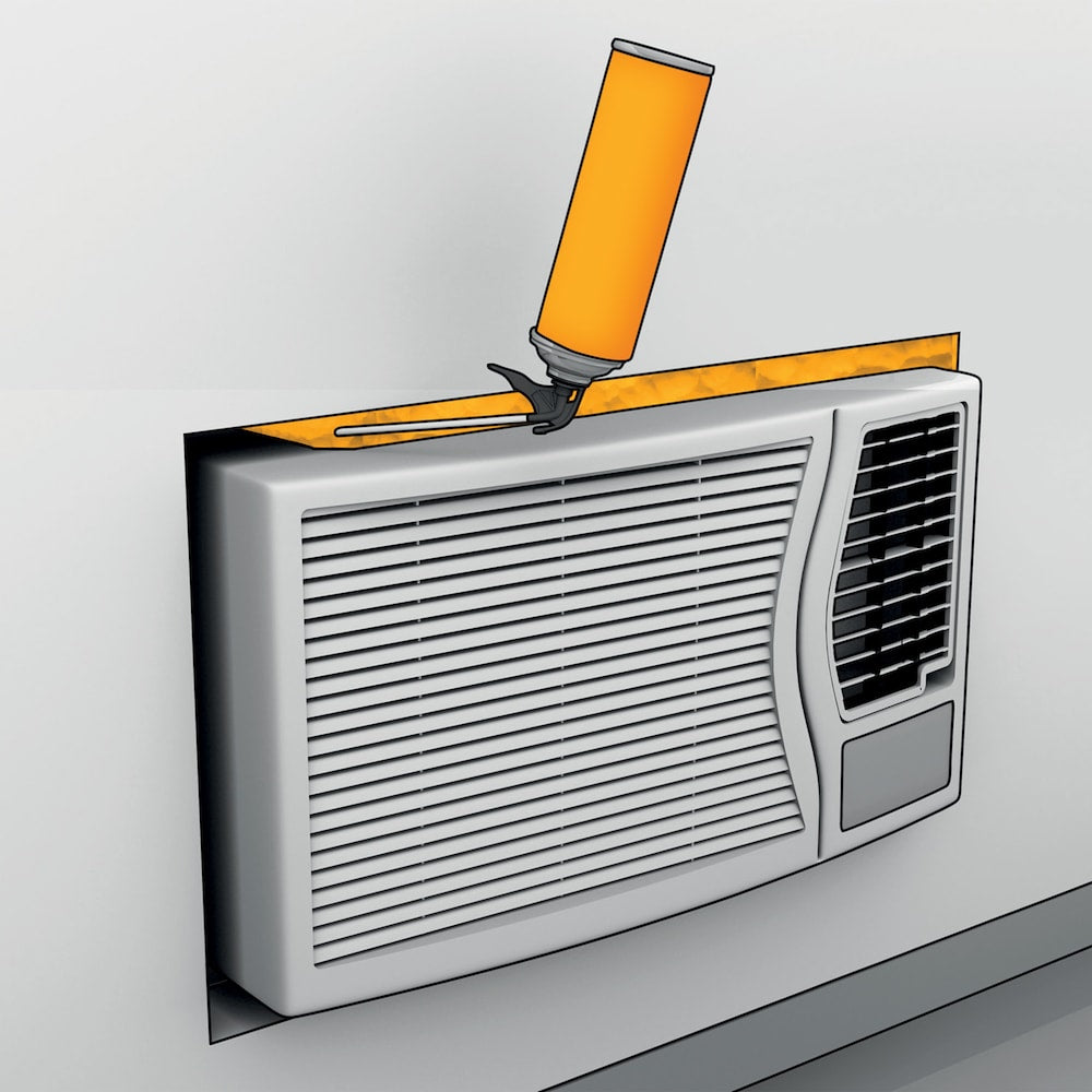 Sika Boom AS, 30 oz, Mousse pulvérisée pour isolation des portes et fenêtres avec paille réutilisable, 850 g