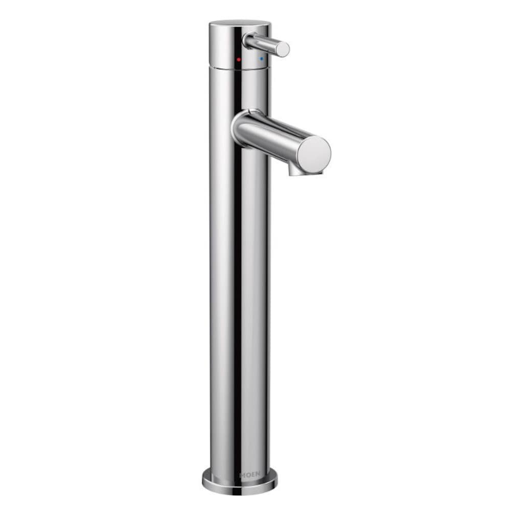 Robinet de lavabo de salle de bain à trou unique à poignée unique Align en chrome (drain non inclus; valve incluse)